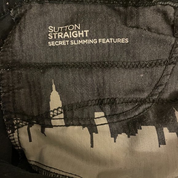 Black Sutton Straight Corduroy Pants - Picture 4 of 14